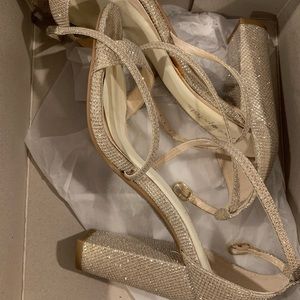 David’s Bridal HEELS WORN ONCE!